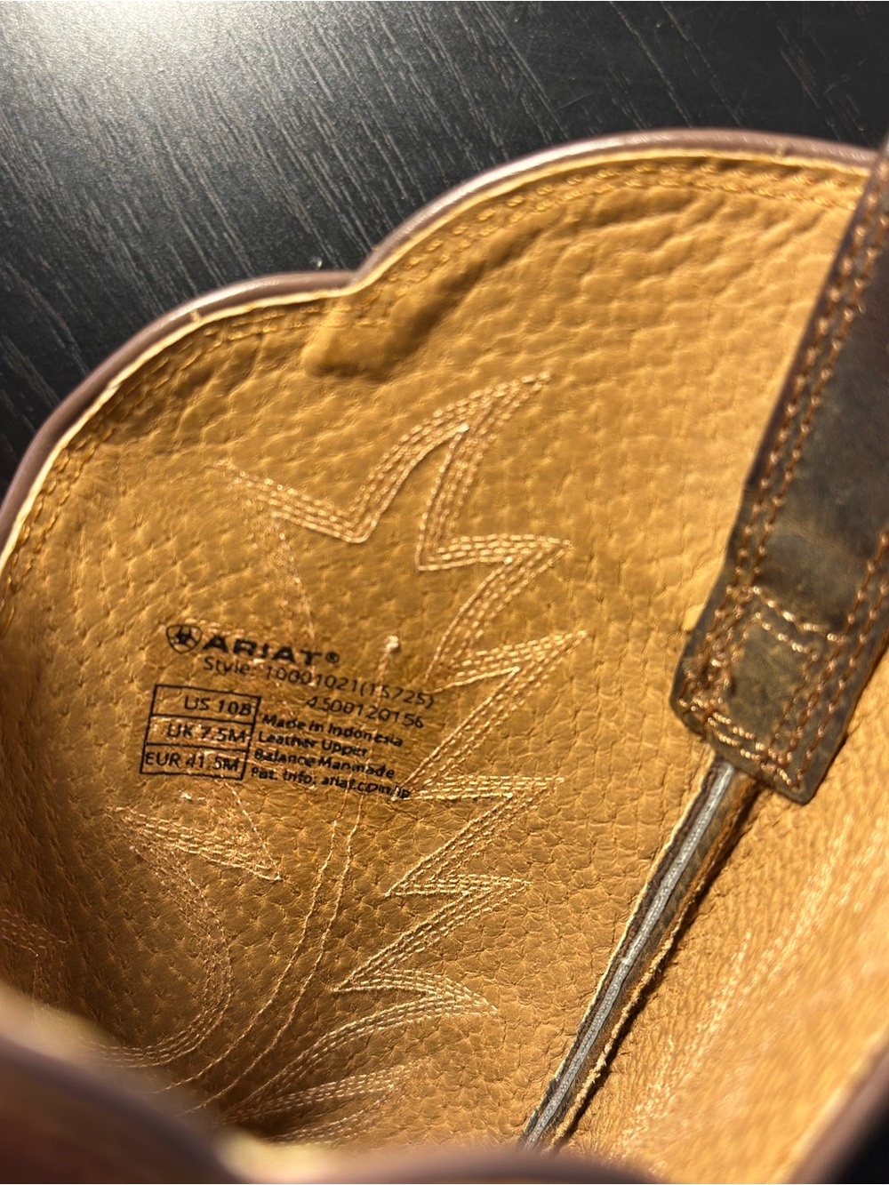 ๐๐คฉ 10B Woman or 8B men Real Leather NEW ARIAT CLASSIC BOOT! Like new - Picture 7 of 7
